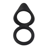 Silicone Dual Penis Ring Noctilucent Cock Ring for Erection Enhancing
