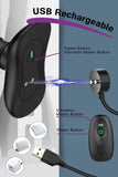 6 Modes Vibrating Anal Butt Plug with Spiral Pattern Flexible Neck