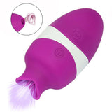 Sucking & Licking 2 In 1 Clitoral Vibrator Double Stimulation