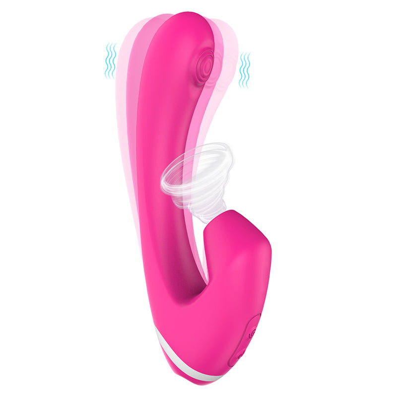 Suction Design G Spot Thumping Clitoral Sucking Vibrator 9*9 Modes