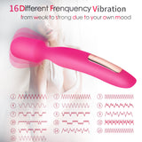 Waterproof Full Body Massager Soft Wand Vibrator 16 Vibration Modes