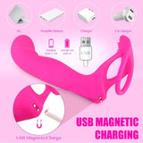 Couple Vibrator Penis Ring Penetrator For Clit Anal G Spot Stimulation