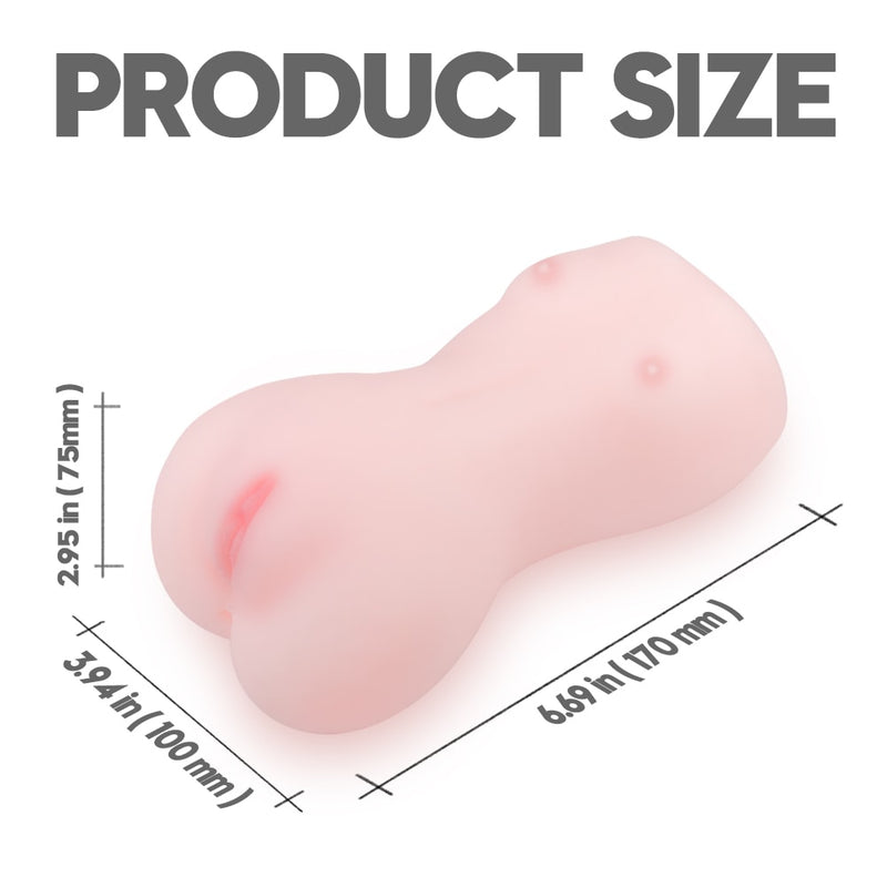 2 Channal Lifelike Sexy Figure Male Masturbator Vagina & Anus Stroker