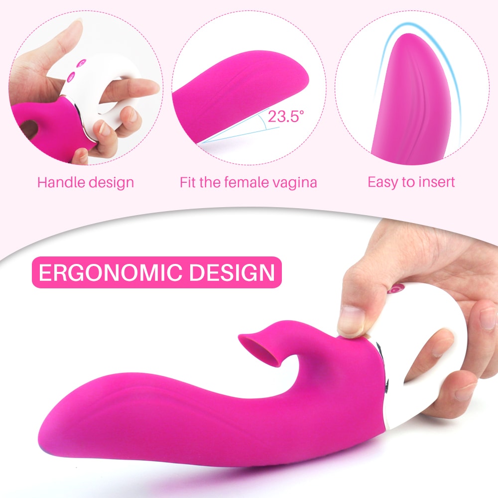 9 Suction 9 Vibration Clit G Spot Rabbit Vibrator Come-Hither Motion