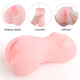 2 Channal Lifelike Sexy Figure Male Masturbator Vagina & Anus Stroker