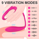 9-Frequency Bullet Egg with Finger Cover Vibrating Remote Control