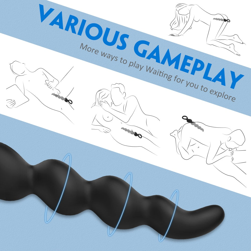 Large Small Gradient Anal Beads Plug with Pull Ring Beginner Advanced