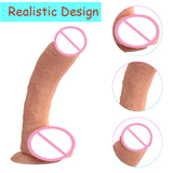 10.6 Inch Curved Huge Realistic G-Spot Dildo Vaginal Anal Play