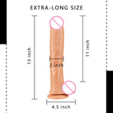 13 Inch Super Huge Extra Long Realistic Dildo With Strong Suction Cup