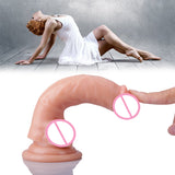 6.7 Inch Ultra-Soft Realistic Penis Dildo for Vagina Anal Play