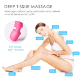 7*4 Modes 7-Color Light Base Wand Massager Handle Without Vibration