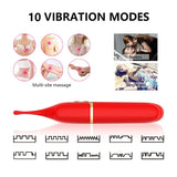 2 In 1 High Frequency Clit G Spot Heating Vibrator 10 Vibration Modes