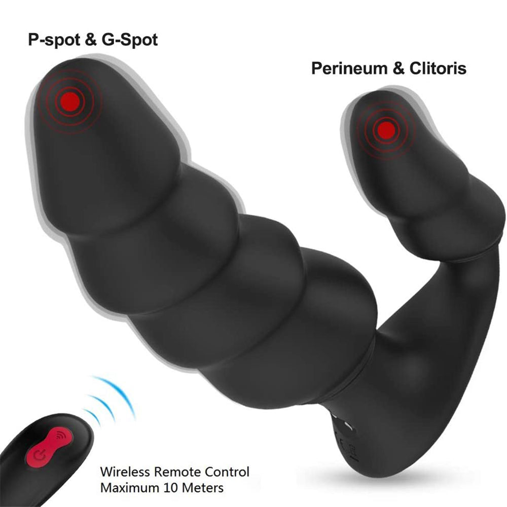 9 Frequency Prostate Massager Stimulator G-spot Anal Beads Vibrator