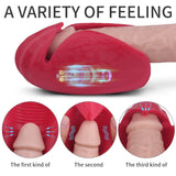Vibrating Handheld Male Masturbator Penis Glans Exercise 9 Patterns
