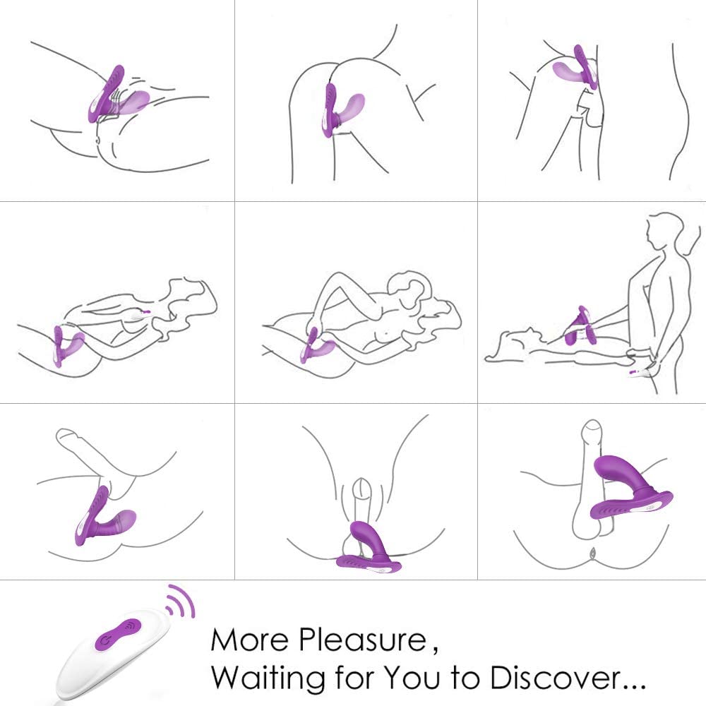 9 Speeds Wearable G Spot Clit Butterfly Vibrabor With Remote Control
