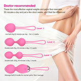 Silicone Kegel Balls Kit Tightening Exercises Weights Remote 10 Modes