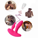 2 IN 1 G-spot Anal Dual Vibrator 11-Frequency with Remote For Women