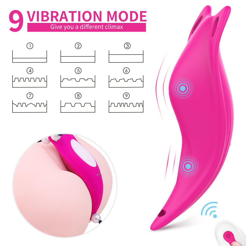 9-Mode Strap On Panty Vibrator Butterfly Vibrator With Remote Control