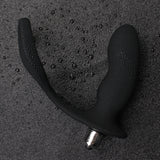 Anal Plug Bullet Vibrator Prostate Massager With Elastic Penis Ring