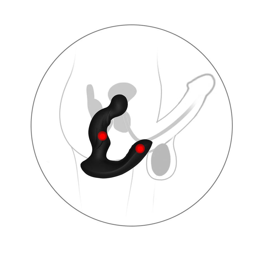 Prostate Massager Remote Control Vibrating Butt Plug 11+11 Modes