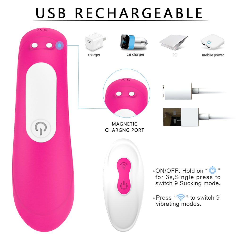 9 Frequencies Remote Control Partner Massager for Couple