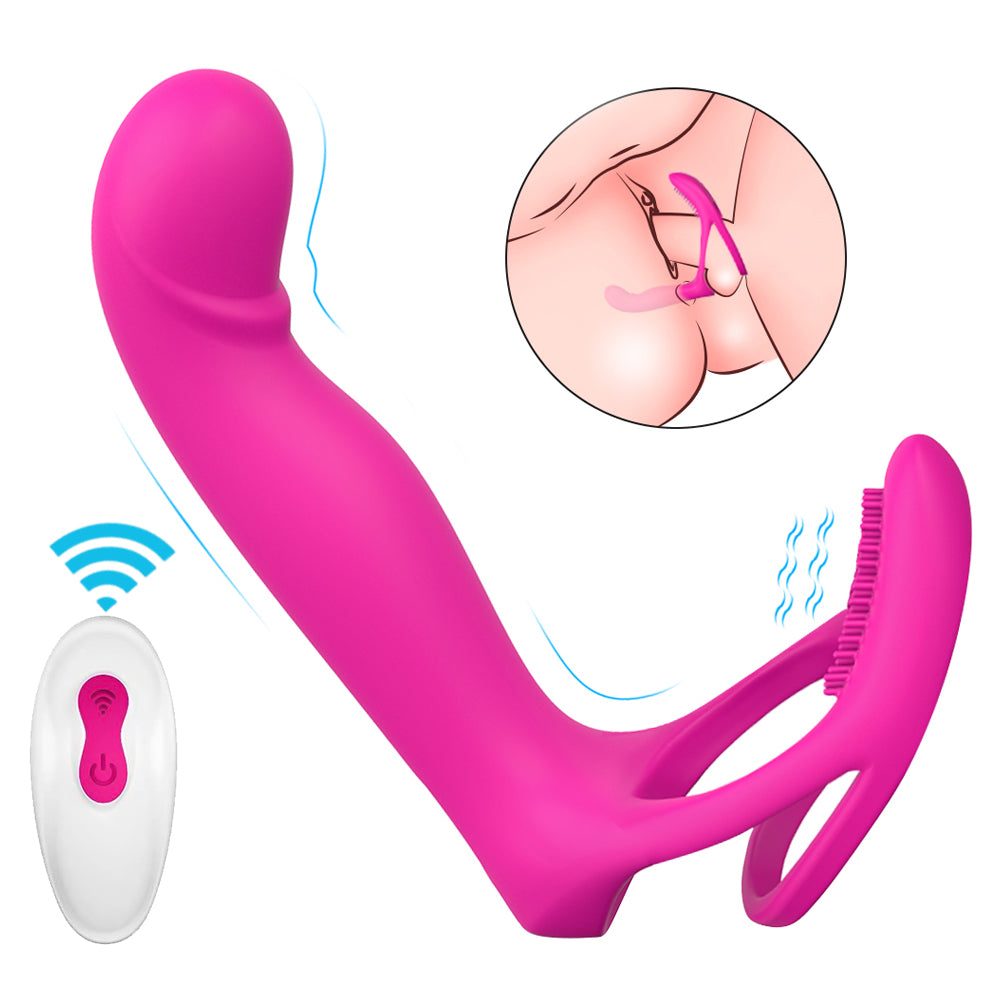 Couple Vibrator Penis Ring Penetrator For Clit Anal G Spot Stimulation picture