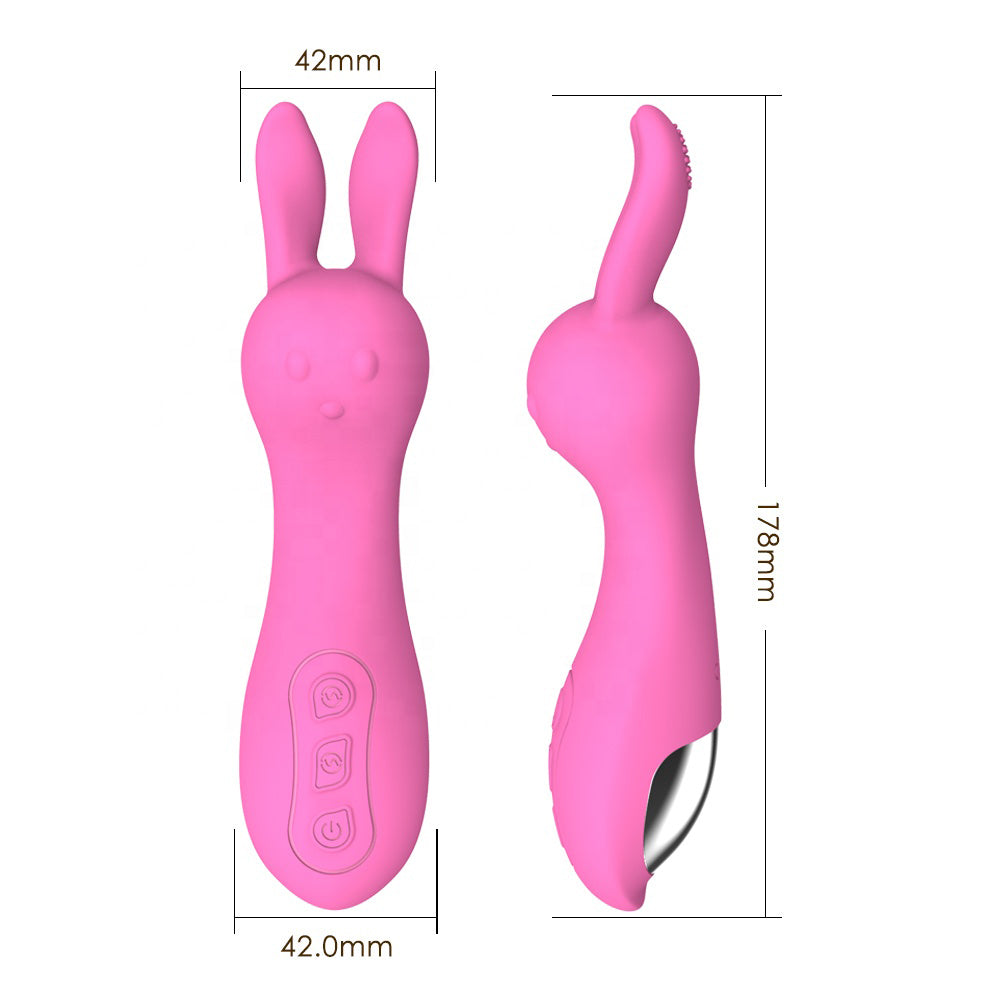 Petite Size Clitoral Rabbit Vibrator G-Spot Stimulation 10 Strong Modes