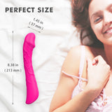 9 Modes Bendable Realistic Penis G-Spot Vibrator with Colorful Lights