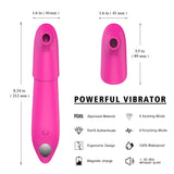 Clitoral G Spot Stimulation Vibrator with 9 Knocking & Sucking Modes