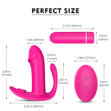 9 Modes G Spot Clit Anus Massager Panties Vibrator Detachable Bullet