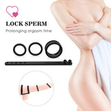 Adjustable Silicone 4 Sizes Penis Ring Set Multi-Combination Play