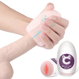 MATURE 3D Textured Vagina Stretchy EGG Male Masturbator Portable Cup