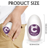 MATURE 3D Textured Vagina Stretchy EGG Male Masturbator Portable Cup