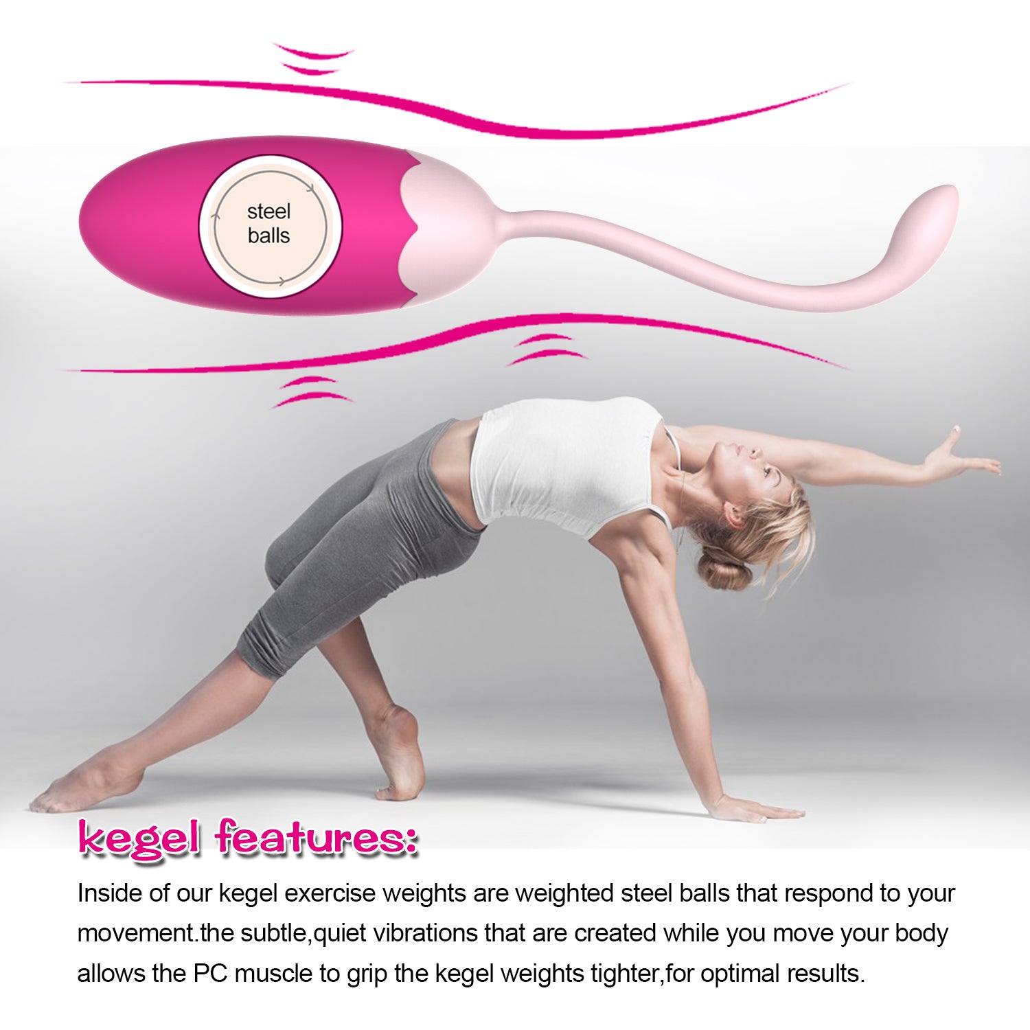 Silicone 5 Pcs Ben Wa Balls Vagina Tightening Kegel Exerciser Kit