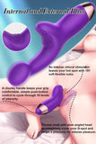 10 Modes Silicone G-spot Vibrator with Clit Tickler for Female Couples