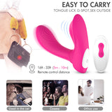 2*9 Modes Clitoris Sliding G Spot Flapping Panty Vibrator with Remote