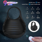 Vibrating Penis Ring Cock Balls Stimulator with 9 Modes Covert Use